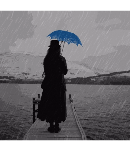 Girl enjoy raining with umberlla Mobile Case Cover Girl enjoy raining with umberlla Mobile Case Cover
