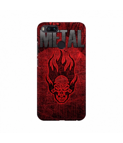 Metal Red Skull Mobile Case Cover