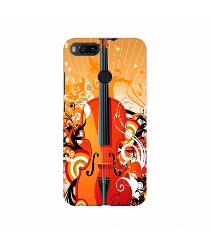 Orange Color Beautiful Guitar Mobile Case Cover