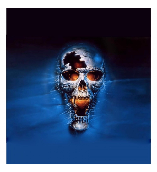 Blue Skull Wallpaper Mobile Case Cover