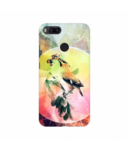 Colorful Texture with Bird Mobile case cover