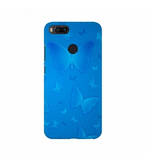 Water Blue Butterfly Mobile Case Cover