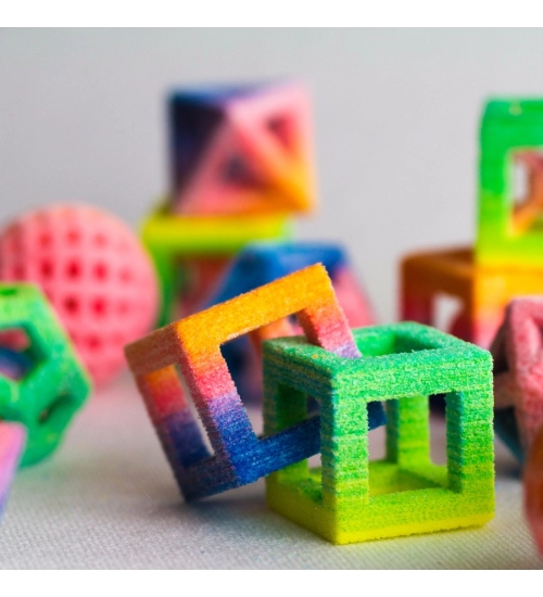 Colorful Set of Cubes Mobile Case Cover