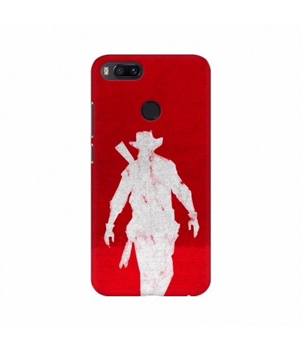 Red Abstract Man Mobile case cover