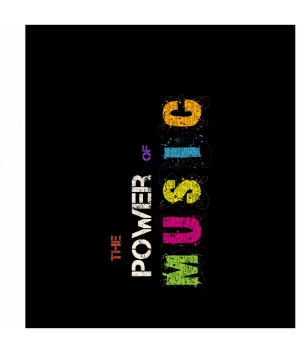 The Power of Music Colorful Text Mobile Case Cover