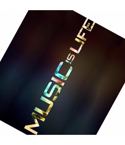 Music is Life Text Mobile Case Cover