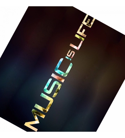 Music is Life Text Mobile Case Cover