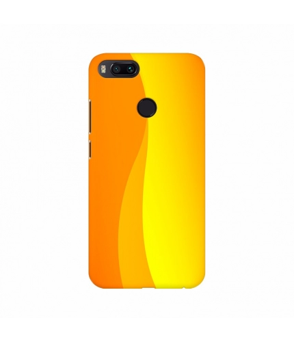 Curve Shape Orange background Mobile Case Cover