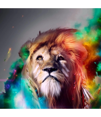 Lion Abstrat Wallpaper Mobile case cover Lion Abstrat Wallpaper Mobile case cover