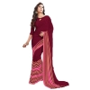 Womens Geogrette Saree with Blouse Digital Printed Saree (Maroon, 6.25 Mtr) Womens Geogrette Saree with Blouse Digital Printed Saree (Maroon, 6.25 Mtr)