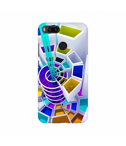 Multicolor 3D Boxes Mobile Case Cover
