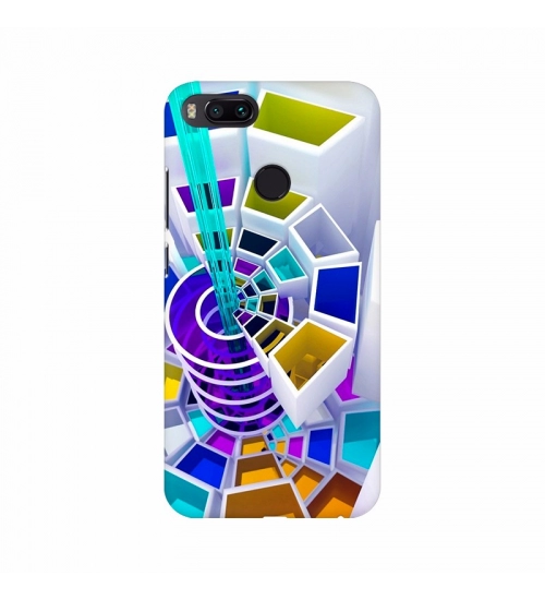 Multicolor 3D Boxes Mobile Case Cover