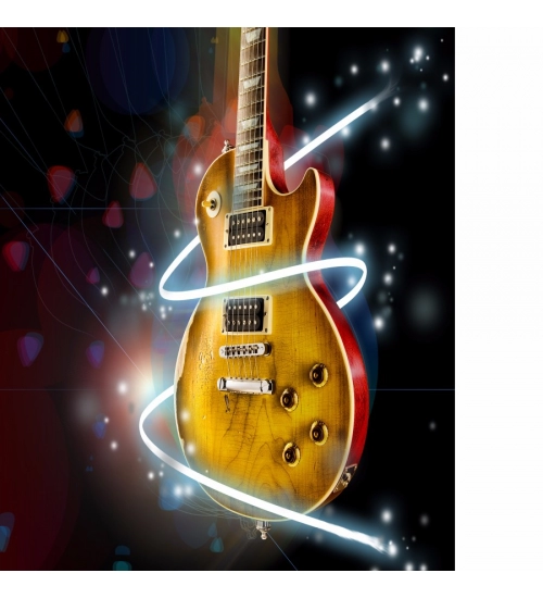 Goldish Musical Guitar Mobile Case Cover