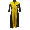 Women's Cotton Kurtis (Yellow, Black, L)
