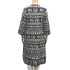 Women's Rayon Kurtis (Black, White, M) Women's Rayon Kurtis (Black, White, M)
