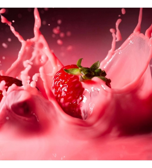 Strawberry Milk Shake Background Mobile Case Cover