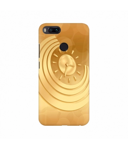 Golden Curve Clock Mobile Case Cover