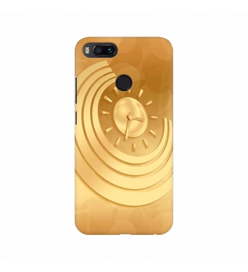 Golden Curve Clock Mobile Case Cover