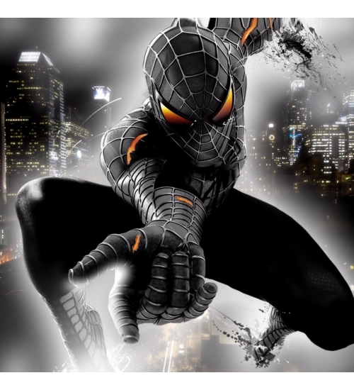 Black Spider Man Mobile Case Cover