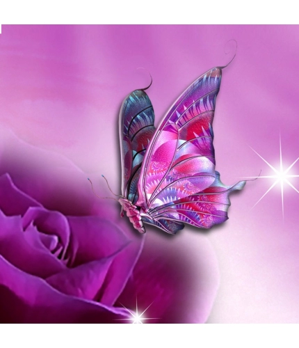 Lavender Butterfly with cool Background Mobile Case Cover