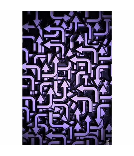 Purple Color Arrow Design Mobile Case Cover