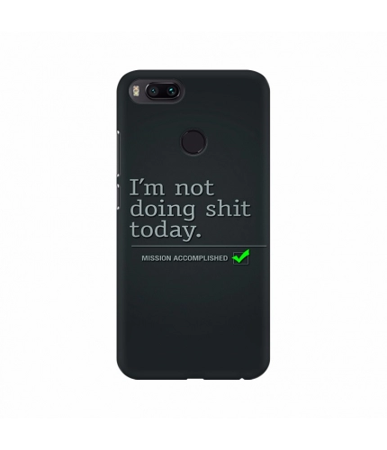 Mission Accomplished Text Mobile Case Cover