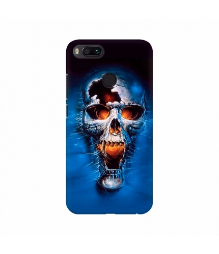 Blue Skull Wallpaper Mobile Case Cover