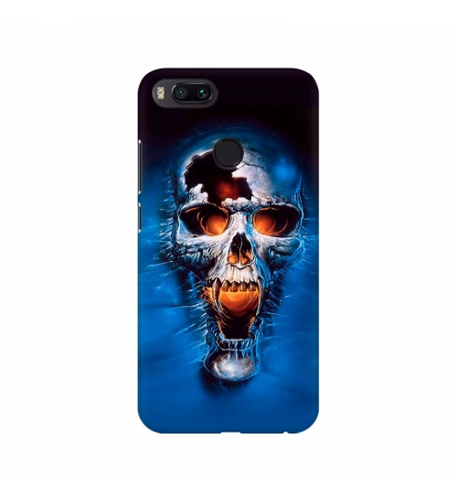 Blue Skull Wallpaper Mobile Case Cover