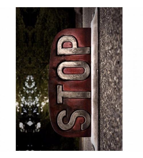 Stop Text Wallpaper Mobile Case Cover