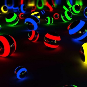 Colored Balls Effect Mobile Case Cover