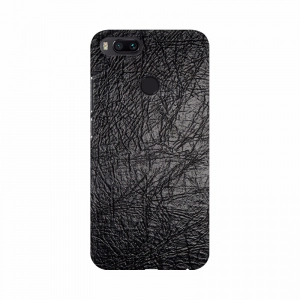 Black Leather Design Mobile Case Cover