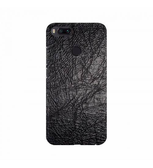Black Leather Design Mobile Case Cover