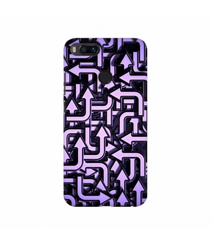 Purple Color Arrow Design Mobile Case Cover