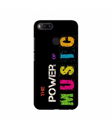 The Power of Music Colorful Text Mobile Case Cover