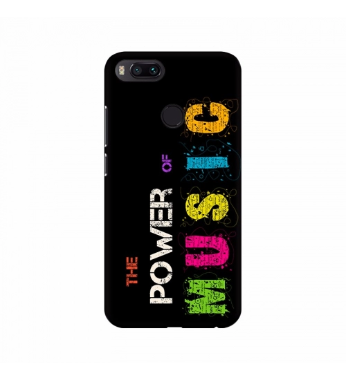 The Power of Music Colorful Text Mobile Case Cover