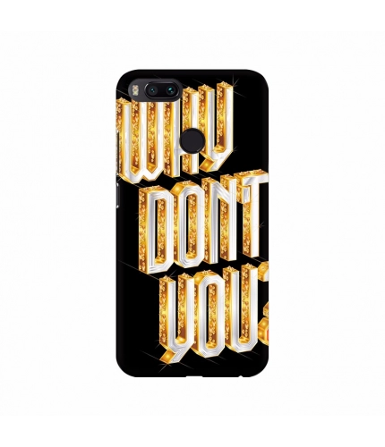 Gold Color Text Effect Mobile Case Cover