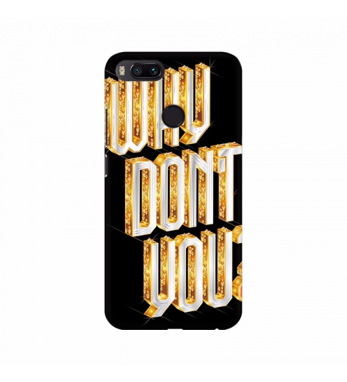 Gold Color Text Effect Mobile Case Cover