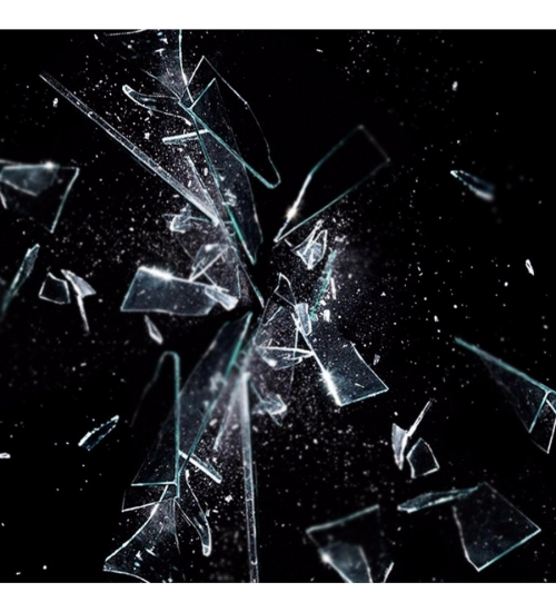 Broken White Glass piece Mobile Case Cover