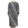 Women's Rayon Kurtis (Black, White, XL) Women's Rayon Kurtis (Black, White, XL)