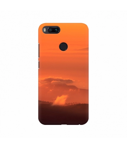 Orange Color Sunset Background Mobile Case Cover