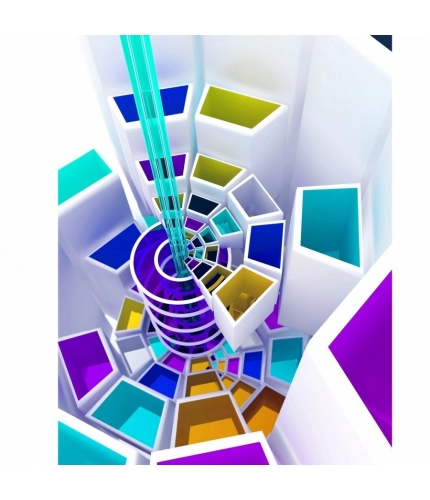 Multicolor 3D Boxes Mobile Case Cover