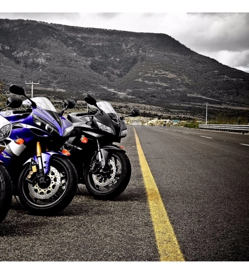 Classic Bikes on Road Mobile Case Cover