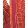 Womens Georgette Digital Printed Saree (Dark Pink, Orange, 6.25 Mtr) Womens Georgette Digital Printed Saree (Dark Pink, Orange, 6.25 Mtr)
