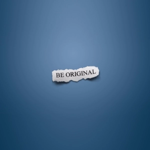 Be original Text with Blue background Mobile Case Cover