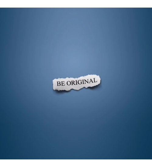 Be original Text with Blue background Mobile Case Cover