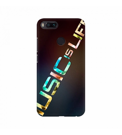 Music is Life Text Mobile Case Cover
