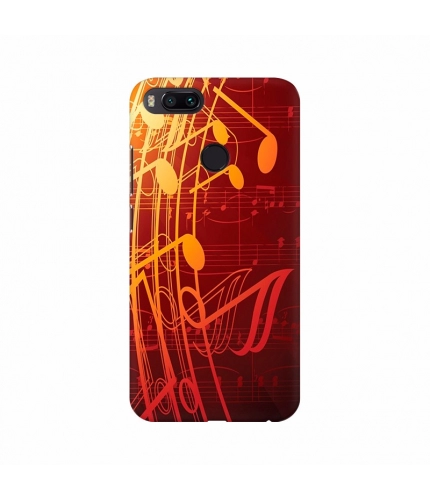 Orange color Musical Chart Mobile Case Cover