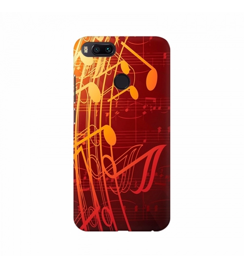 Orange color Musical Chart Mobile Case Cover