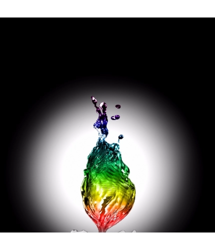 Colorful Digital Flame Mobile Case Cover
