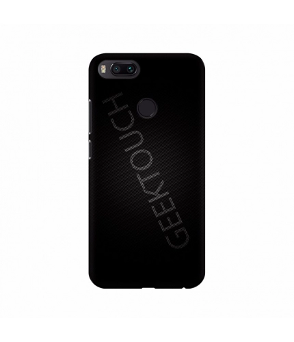Black Background with text Mobile Case Cover